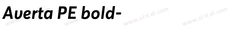 Averta PE bold字体转换